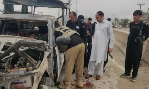 5 policemen injured in IED attack on patrol in Lakki Marwat