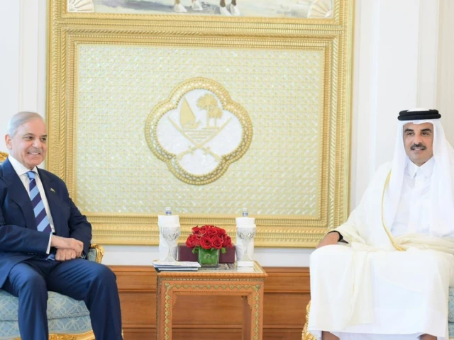 PM Shehbaz backs Qatari emir, calls for de-escalation and dialogue
